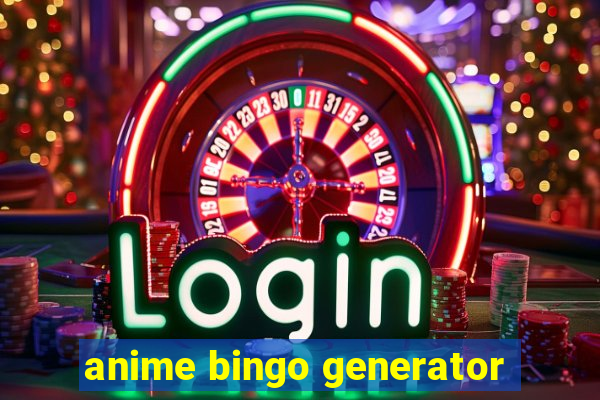 anime bingo generator