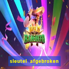 sleutel afgebroken in slot kast