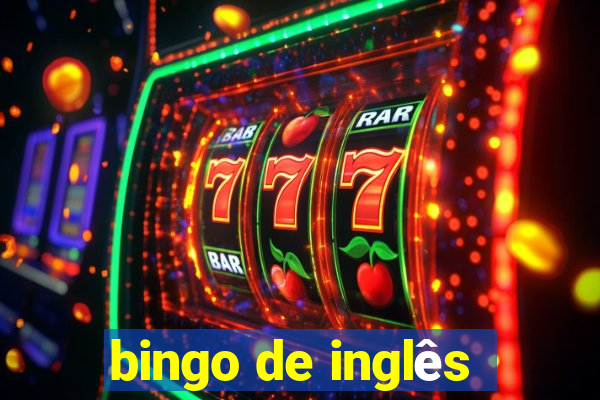 bingo de inglês