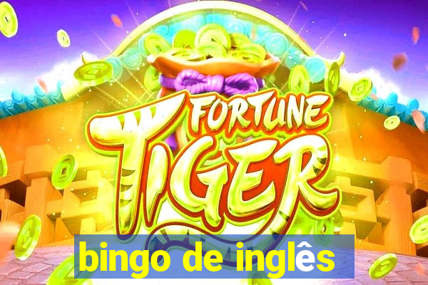 bingo de inglês