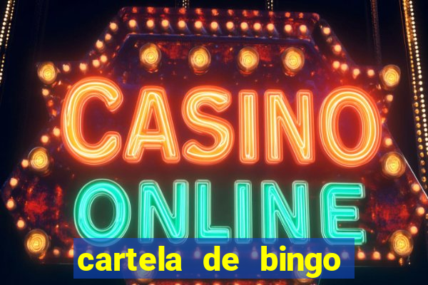 cartela de bingo até 30