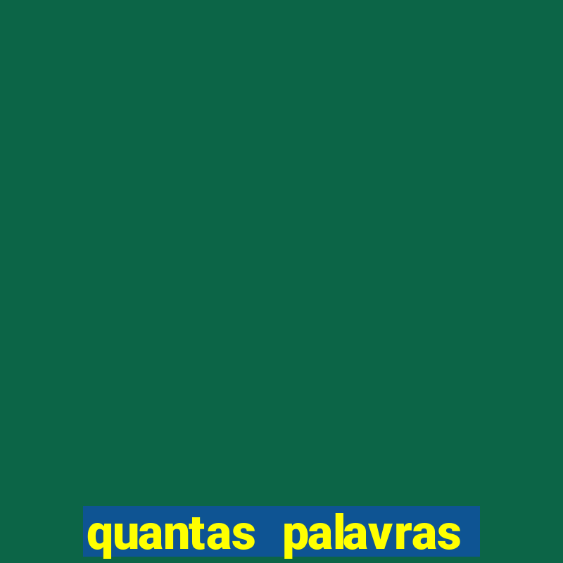 quantas palavras tem a musica faroeste caboclo