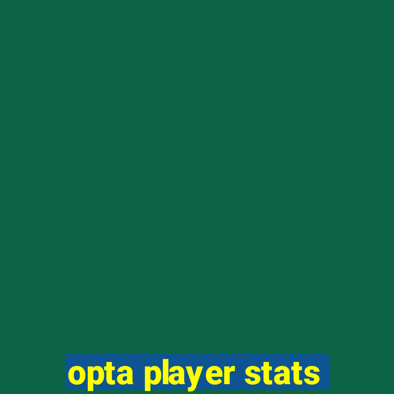 opta player stats