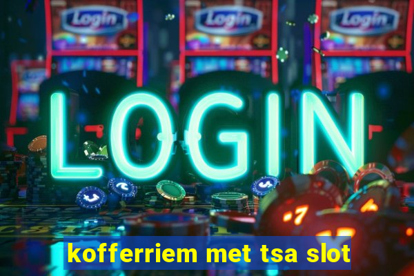 kofferriem met tsa slot