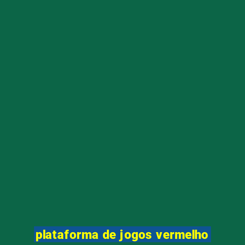 plataforma de jogos vermelho