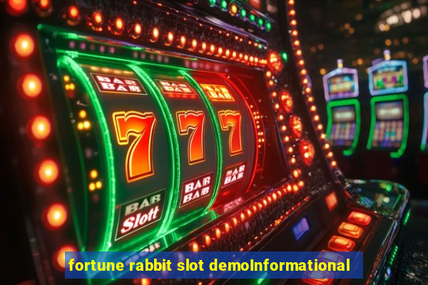 fortune rabbit slot demoInformational