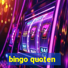 bingo quoten