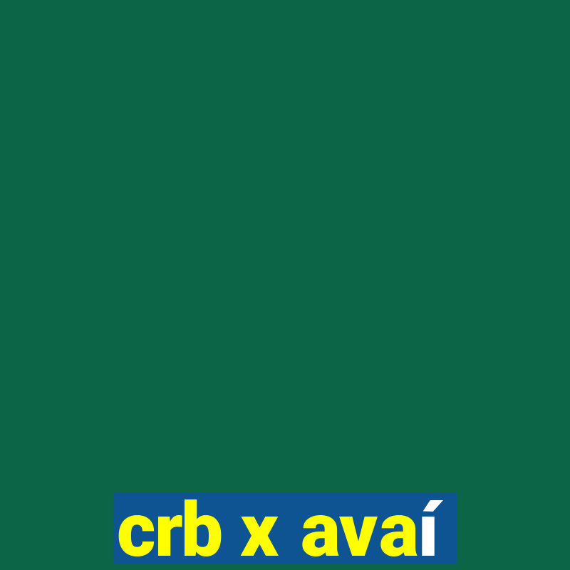 crb x avaí