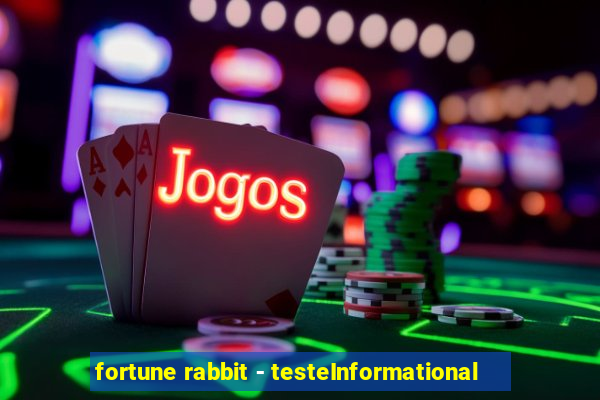 fortune rabbit - testeInformational