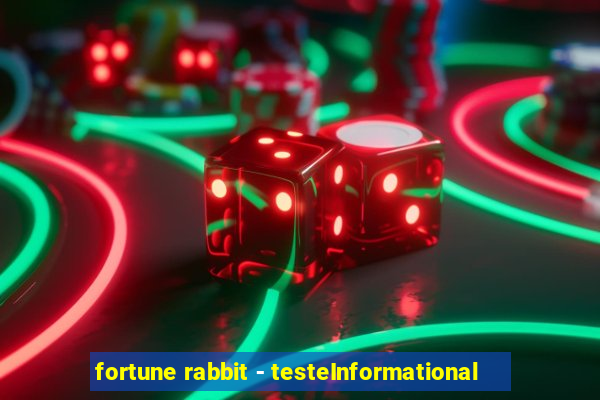 fortune rabbit - testeInformational