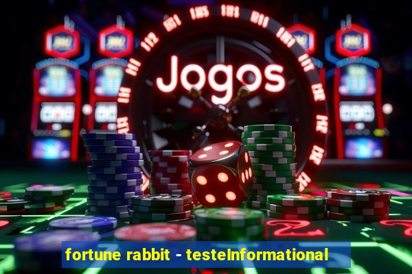 fortune rabbit - testeInformational