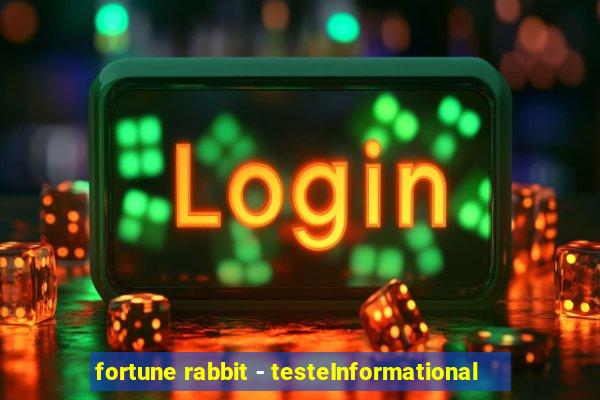 fortune rabbit - testeInformational