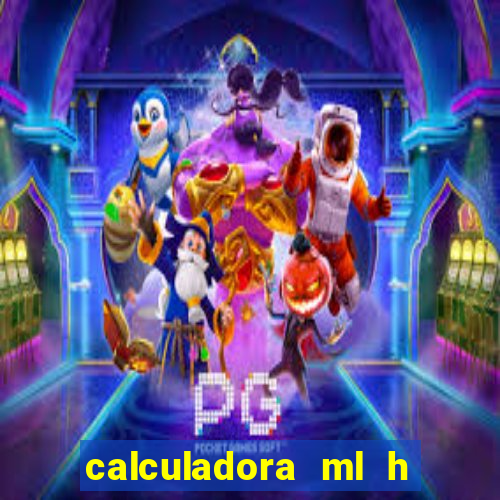 calculadora ml h para mcg kg min