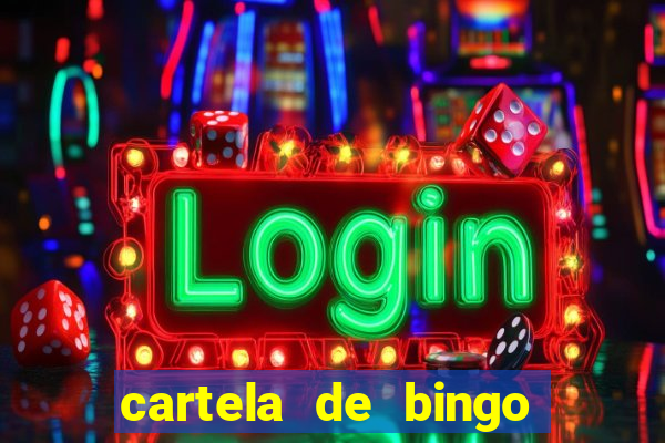 cartela de bingo de nomes para imprimir