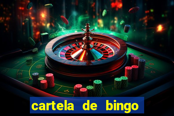 cartela de bingo de nomes para imprimir