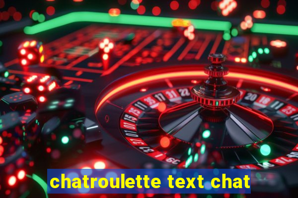 chatroulette text chat