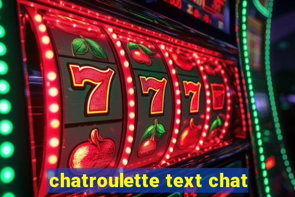 chatroulette text chat