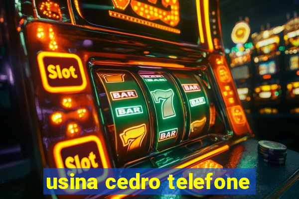 usina cedro telefone