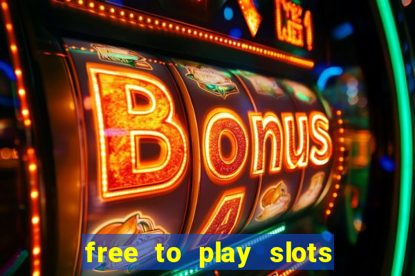 free to play slots online no download