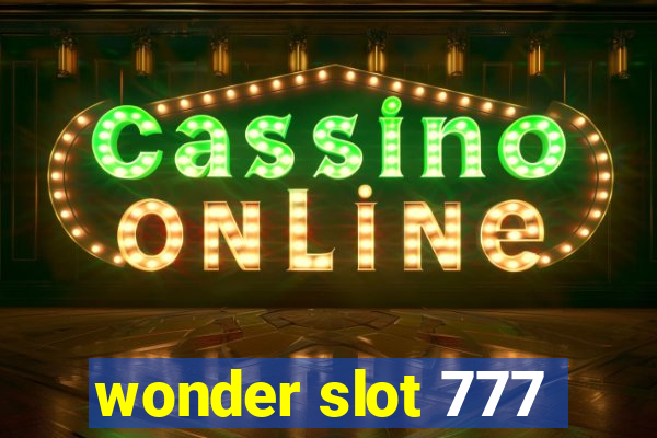 wonder slot 777