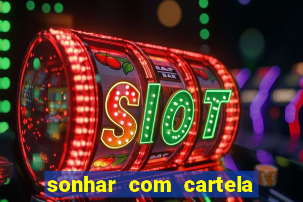 sonhar com cartela de bingo