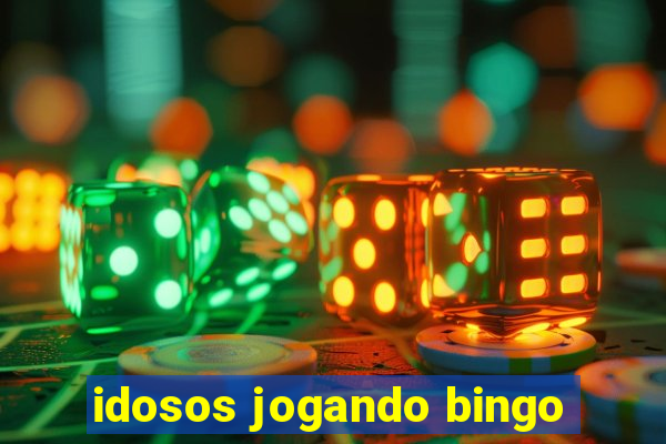 idosos jogando bingo