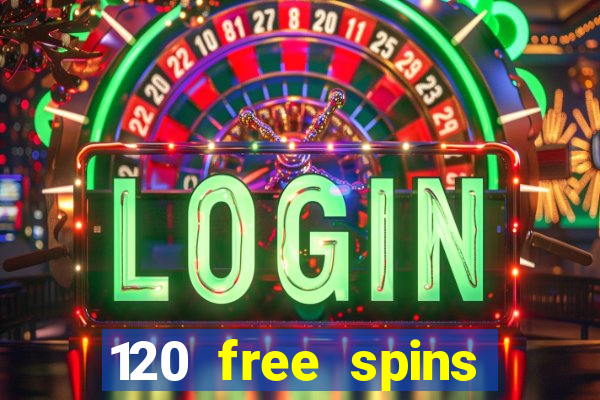 120 free spins online casino promotion