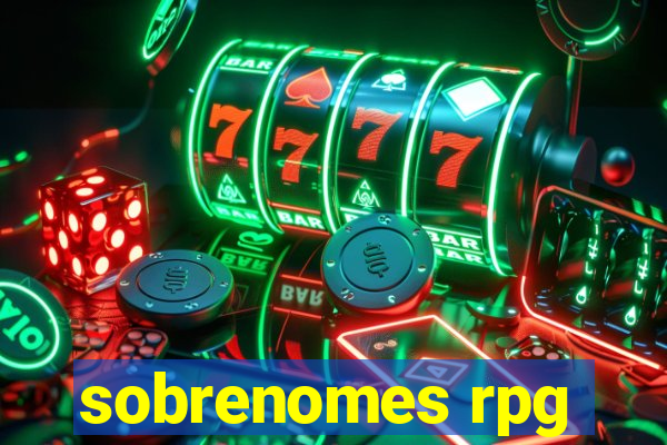 sobrenomes rpg