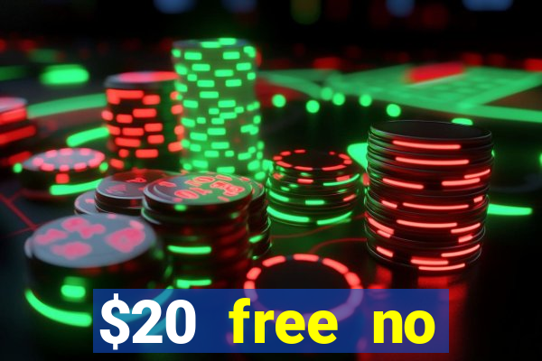 $20 free no deposit casino us 2020