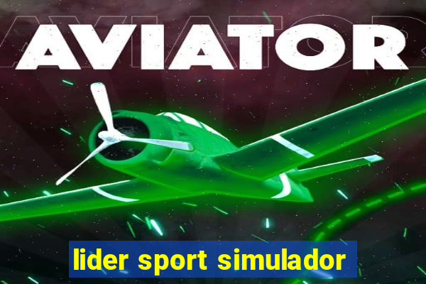 lider sport simulador