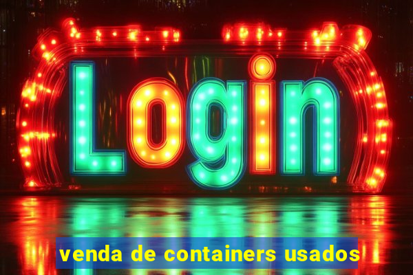 venda de containers usados