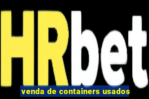 venda de containers usados